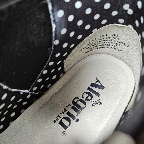 Alegria Climatease Black slip on Rain Boot Water Resistant sz 36 Us 6/6.5 - Picture 10 of 10